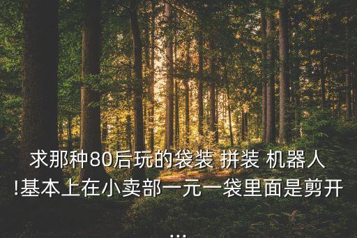 求那種80后玩的袋裝 拼裝 機(jī)器人!基本上在小賣部一元一袋里面是剪開...
