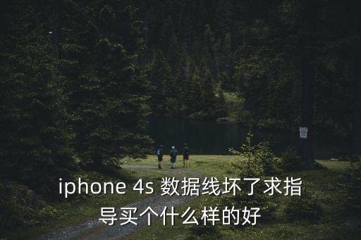 iphone 4s 數(shù)據(jù)線壞了求指導(dǎo)買個什么樣的好