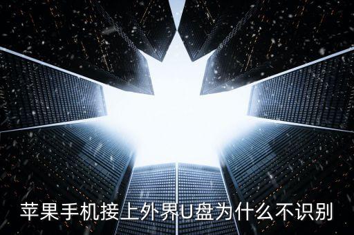 蘋果手機接上外界U盤為什么不識別