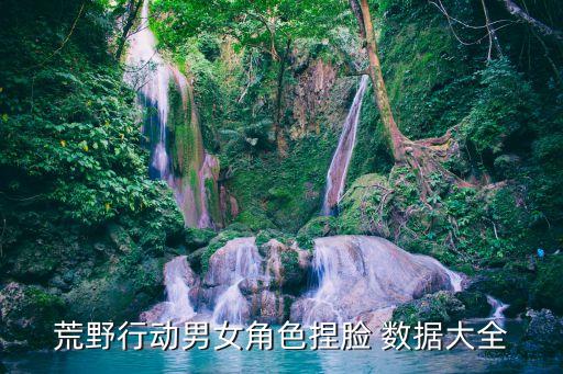 荒野行動男女角色捏臉 數(shù)據(jù)大全