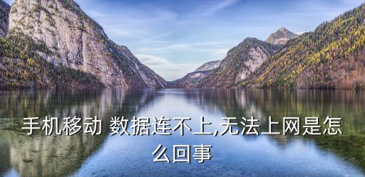 移動(dòng)寬帶突然沒數(shù)據(jù)