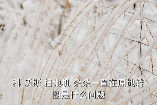 科 沃斯 掃地機 朵朵一直在原地轉(zhuǎn)圈是什么問題