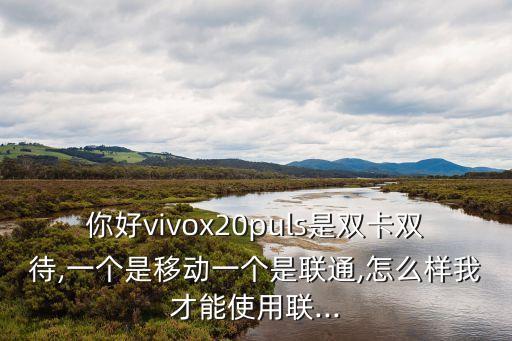 你好vivox20puls是雙卡雙待,一個(gè)是移動(dòng)一個(gè)是聯(lián)通,怎么樣我才能使用聯(lián)...