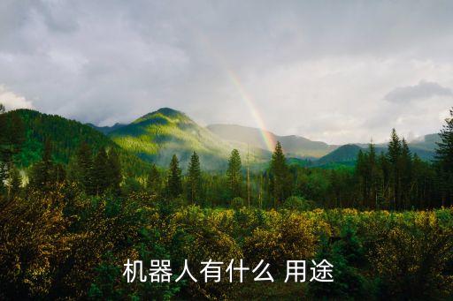 工業(yè)機(jī)器人的主要用途