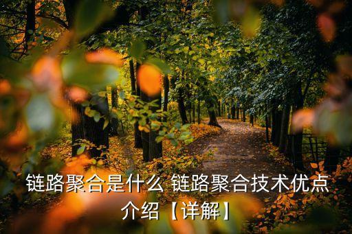  鏈路聚合是什么 鏈路聚合技術(shù)優(yōu)點(diǎn)介紹【詳解】