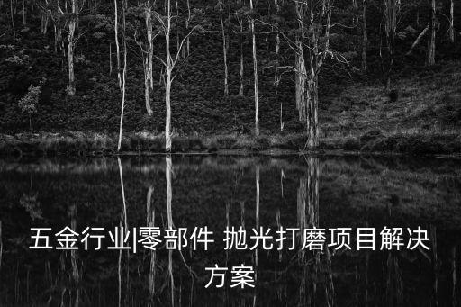 五金行業(yè)|零部件 拋光打磨項目解決方案