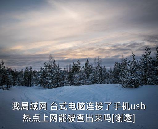 我局域網(wǎng) 臺(tái)式電腦連接了手機(jī)usb熱點(diǎn)上網(wǎng)能被查出來嗎[謝邀]
