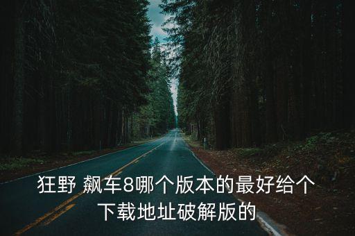  狂野 飆車8哪個(gè)版本的最好給個(gè) 下載地址破解版的