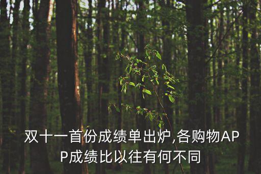  雙十一首份成績單出爐,各購物APP成績比以往有何不同