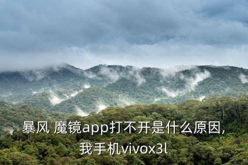 暴風 魔鏡app打不開是什么原因,我手機vivox3l
