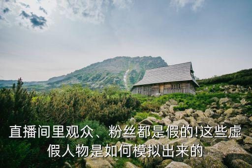 直播間里觀眾、粉絲都是假的!這些虛假人物是如何模擬出來的