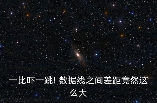一比嚇一跳! 數(shù)據(jù)線之間差距竟然這么大