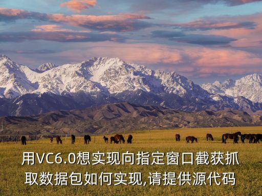 用VC6.0想實現(xiàn)向指定窗口截獲抓取數(shù)據(jù)包如何實現(xiàn),請?zhí)峁┰创a