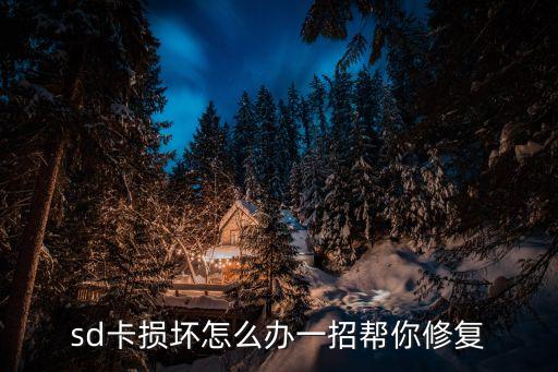 sd卡損壞怎么辦一招幫你修復(fù)
