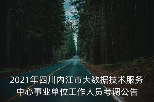 2021年四川內(nèi)江市大數(shù)據(jù)技術(shù)服務(wù)中心事業(yè)單位工作人員考調(diào)公告