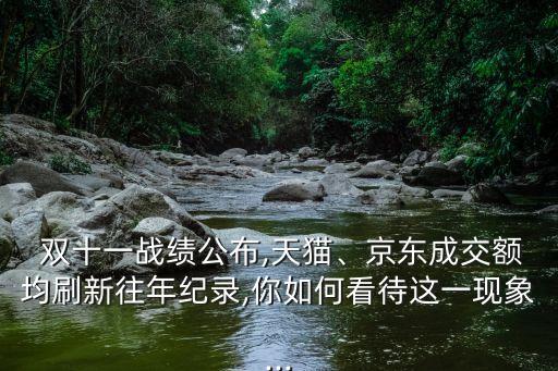  雙十一戰(zhàn)績公布,天貓、京東成交額均刷新往年紀錄,你如何看待這一現(xiàn)象...
