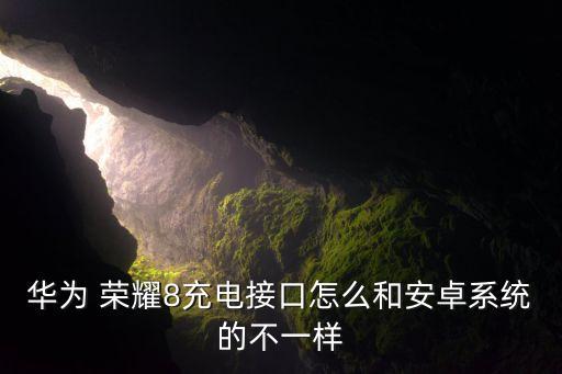 華為 榮耀8充電接口怎么和安卓系統(tǒng)的不一樣