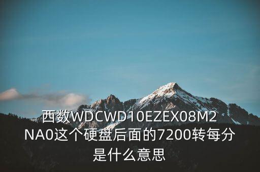 西數(shù)WDCWD10EZEX08M2NA0這個硬盤后面的7200轉(zhuǎn)每分是什么意思