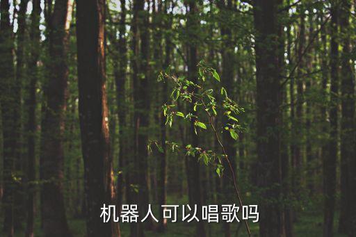  機(jī)器人可以唱歌嗎