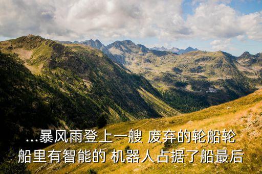 ...暴風雨登上一艘 廢棄的輪船輪船里有智能的 機器人占據了船最后
