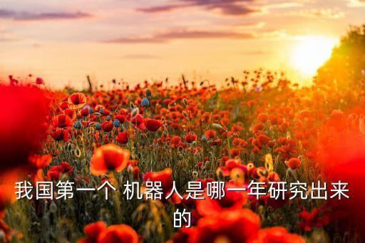 我國第一個 機器人是哪一年研究出來的