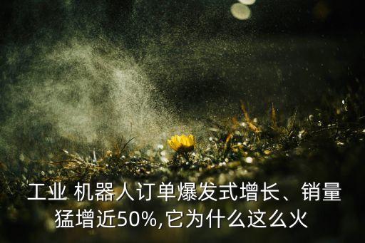  工業(yè) 機(jī)器人訂單爆發(fā)式增長、銷量猛增近50%,它為什么這么火