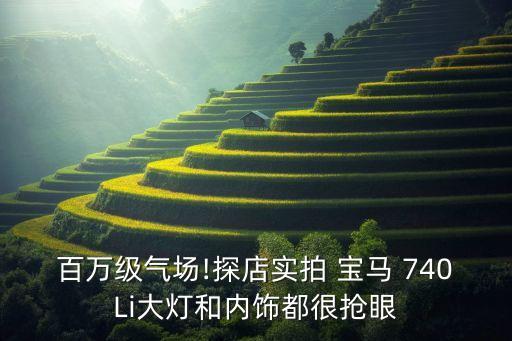 百萬級氣場!探店實拍 寶馬 740Li大燈和內飾都很搶眼