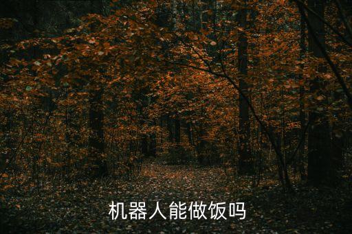  機器人能做飯嗎