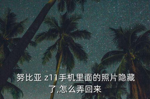  努比亞 z11手機(jī)里面的照片隱藏了,怎么弄回來
