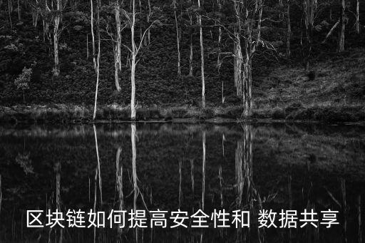 區(qū)塊鏈如何提高安全性和 數據共享