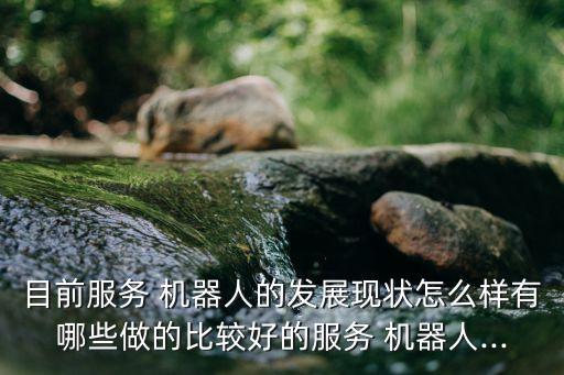 目前服務 機器人的發(fā)展現(xiàn)狀怎么樣有哪些做的比較好的服務 機器人...