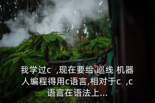 我學(xué)過c  ,現(xiàn)在要給 巡線 機(jī)器人編程得用c語言,相對(duì)于c  ,c語言在語法上...