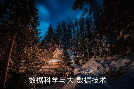  數(shù)據(jù)科學(xué)與大 數(shù)據(jù)技術(shù)