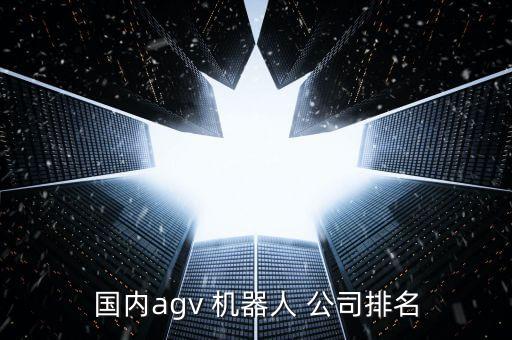 國內(nèi)agv 機器人 公司排名