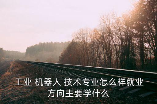  工業(yè) 機(jī)器人 技術(shù)專業(yè)怎么樣就業(yè)方向主要學(xué)什么