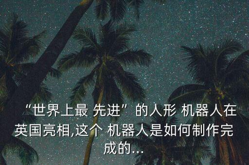 最先進的陪服機器人