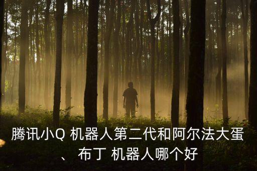 騰訊小Q 機(jī)器人第二代和阿爾法大蛋、 布丁 機(jī)器人哪個(gè)好