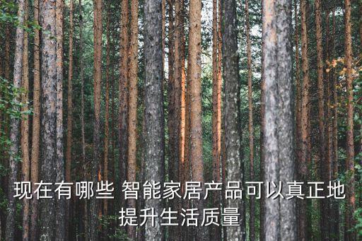 現(xiàn)在有哪些 智能家居產(chǎn)品可以真正地提升生活質(zhì)量