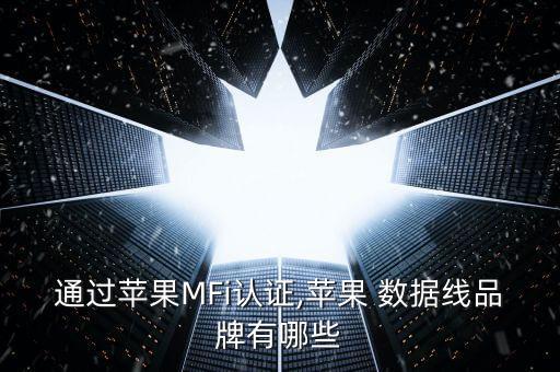 通過(guò)蘋(píng)果MFi認(rèn)證,蘋(píng)果 數(shù)據(jù)線品牌有哪些