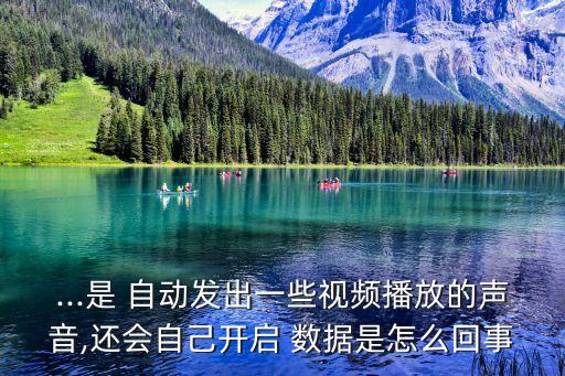 ...是 自動(dòng)發(fā)出一些視頻播放的聲音,還會(huì)自己開(kāi)啟 數(shù)據(jù)是怎么回事