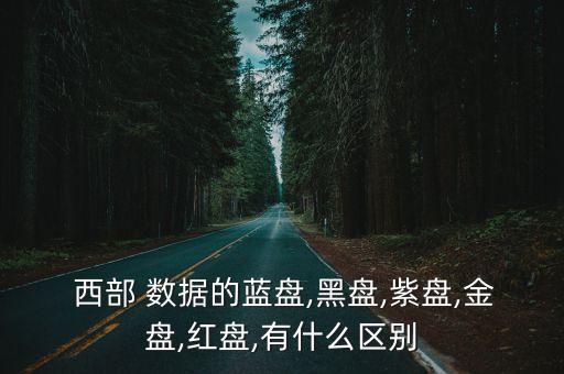  西部 數據的藍盤,黑盤,紫盤,金盤,紅盤,有什么區(qū)別