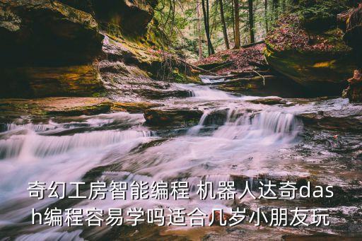 奇幻工房智能編程 機器人達奇dash編程容易學嗎適合幾歲小朋友玩