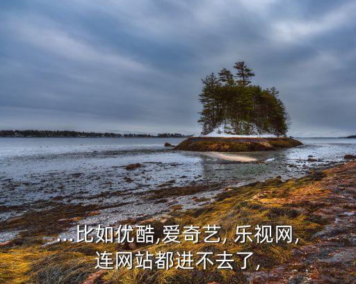 ...比如優(yōu)酷,愛奇藝, 樂視網(wǎng),連網(wǎng)站都進不去了,