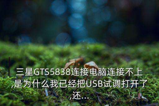 三星GTS5838連接電腦連接不上,是為什么我已經(jīng)把USB試調(diào)打開了,還...