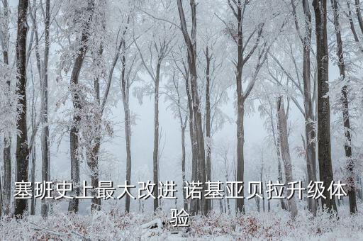 塞班史上最大改進(jìn) 諾基亞貝拉升級(jí)體驗(yàn)