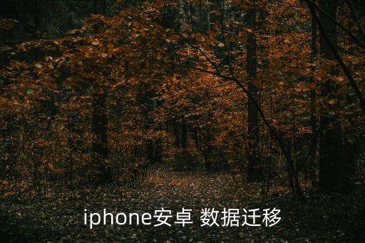 iphone安卓 數(shù)據(jù)遷移
