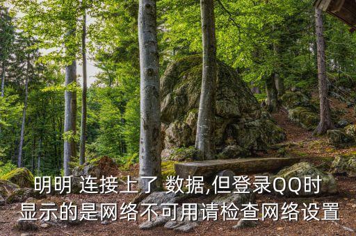 為什么手機(jī)數(shù)據(jù)連接上了而qq顯示沒連接