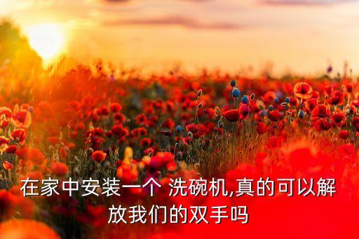 在家中安裝一個 洗碗機(jī),真的可以解放我們的雙手嗎
