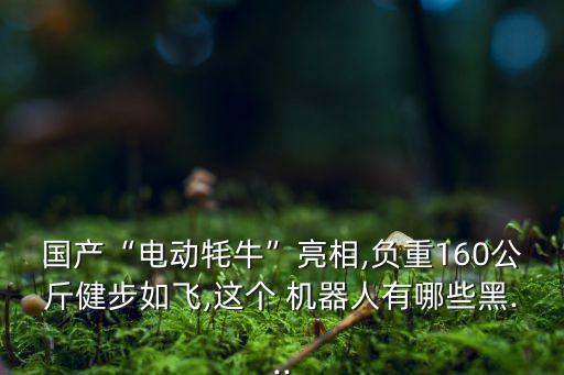 國產(chǎn)“電動牦?！绷料?負重160公斤健步如飛,這個 機器人有哪些黑...