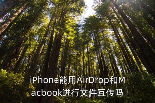 iPhone能用AirDrop和Macbook進(jìn)行文件互傳嗎